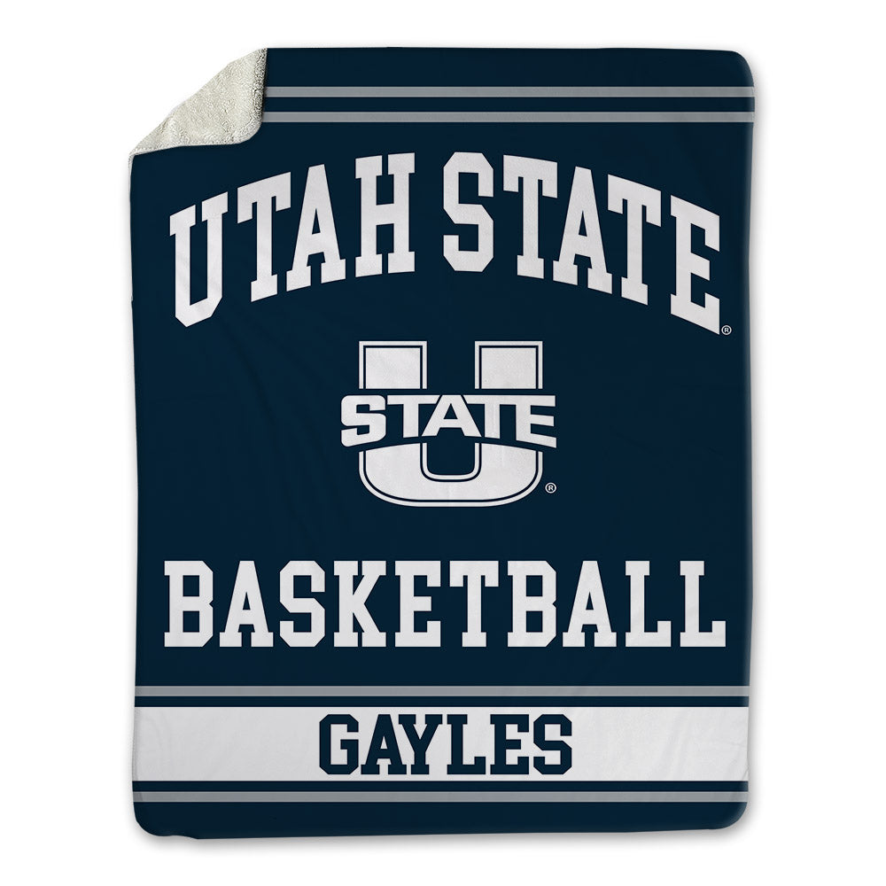 Utah State - NCAA Women's Basketball : Aaliyah Gayles - Blanket-0