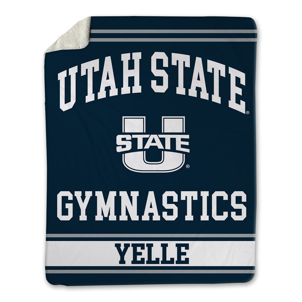 Utah State - NCAA Women's Gymnastics : sienna yelle - Blanket-0