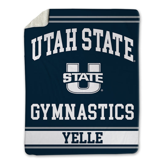 Utah State - NCAA Women's Gymnastics : sienna yelle - Blanket-0