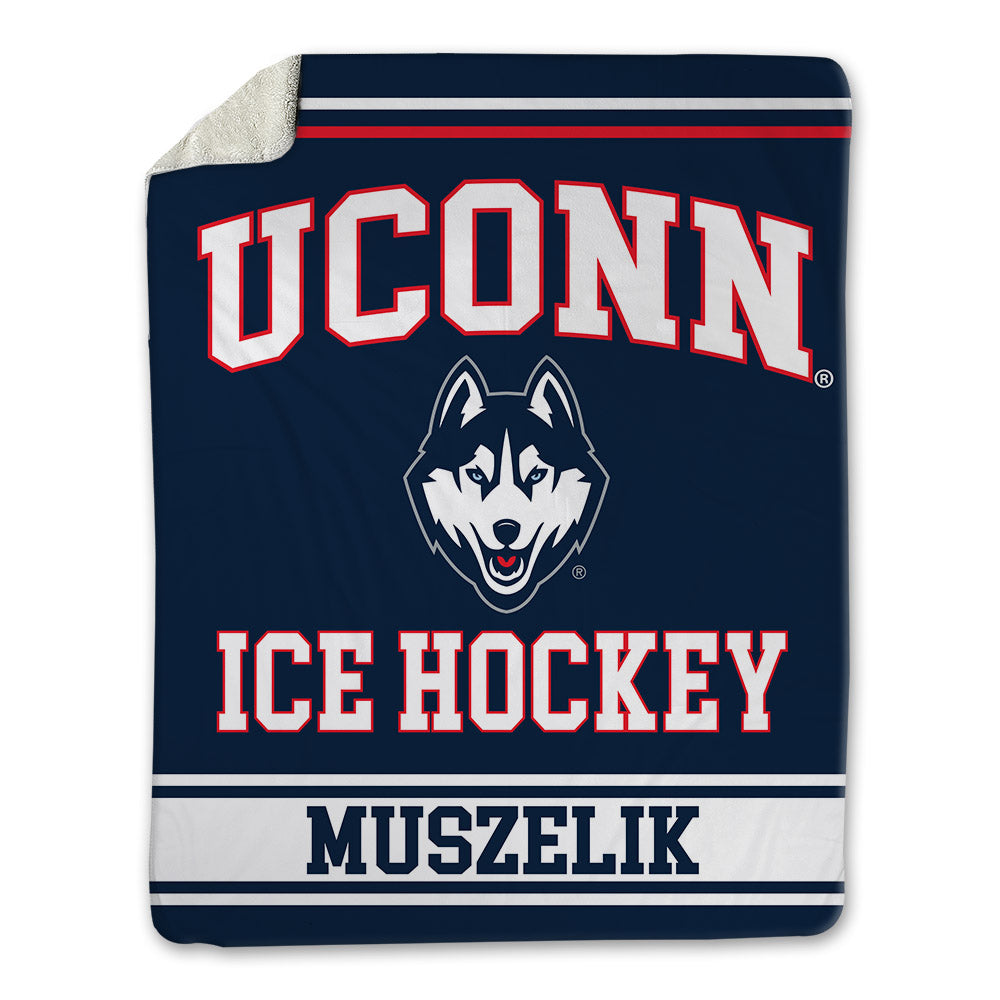 UConn - NCAA Men's Ice Hockey : Tyler Muszelik - Blanket-0