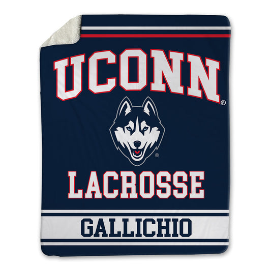 UConn - NCAA Men's Lacrosse : Eric Gallichio - Blanket-0