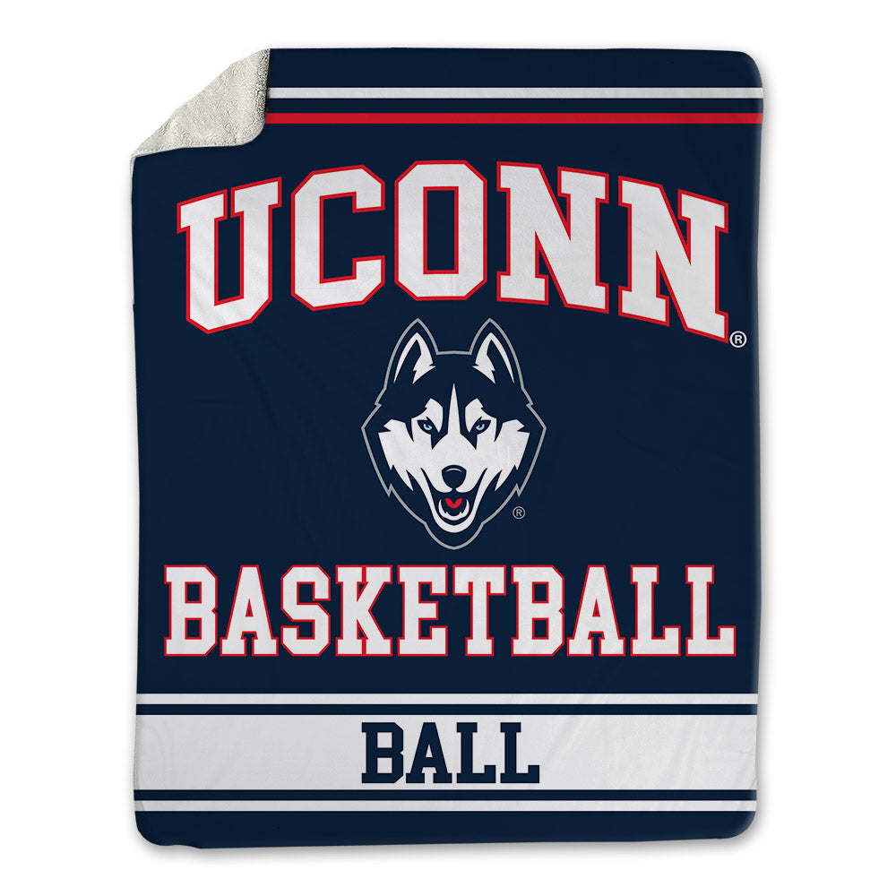 UConn - NCAA Men's Basketball : Solo Ball - Blanket-0