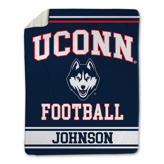 UConn - NCAA Football : Fred Johnson - Blanket-0