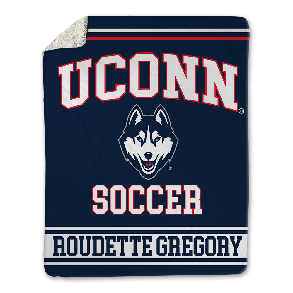 UConn - NCAA Men's Soccer : Khaya Roudette Gregory - Blanket-0