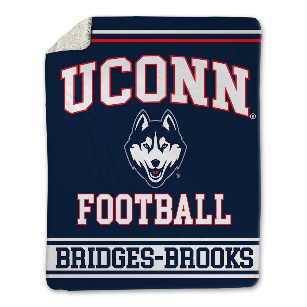 UConn - NCAA Football : Axavier Bridges-Brooks - Blanket-0