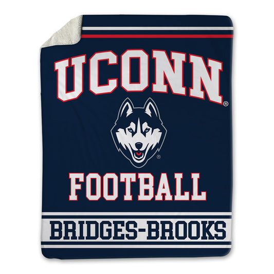 UConn - NCAA Football : Axavier Bridges-Brooks - Blanket-0