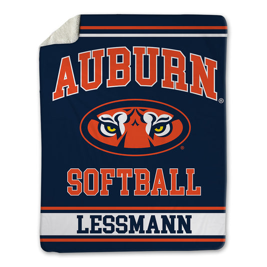 Auburn - NCAA Softball : georgia lessmann - Blanket-0