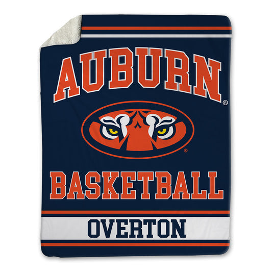 Auburn - NCAA Men's Basketball : Kevin Overton - Blanket-0