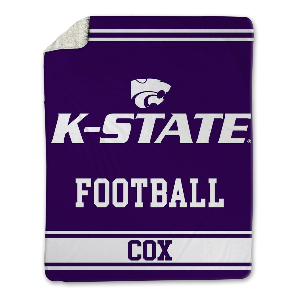 Kansas State - NCAA Football : Logan Cox - Blanket-0