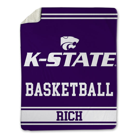 Kansas State - NCAA Men's Basketball : Macaleab Rich - Blanket-0