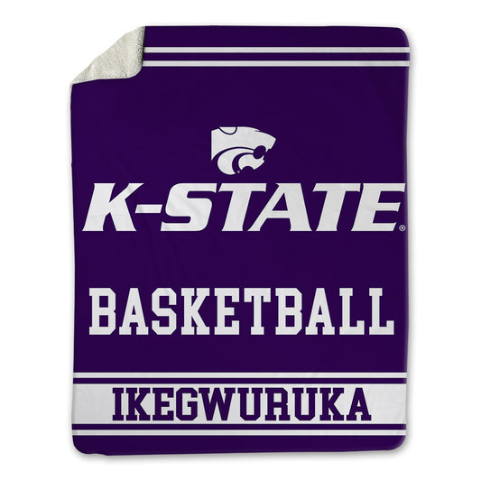 Kansas State - NCAA Men's Basketball : Mobi Ikegwuruka - Blanket-0