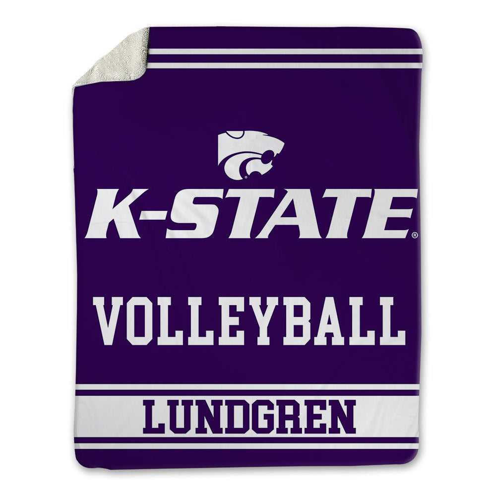 Kansas State - NCAA Women's Volleyball : Cadence Lundgren - Blanket-0