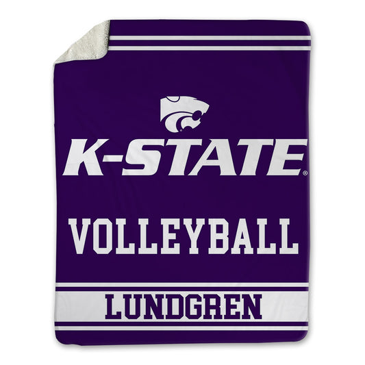 Kansas State - NCAA Women's Volleyball : Cadence Lundgren - Blanket-0