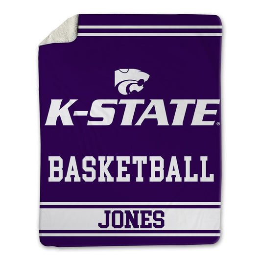 Kansas State - NCAA Men's Basketball : Max Jones - Blanket-0