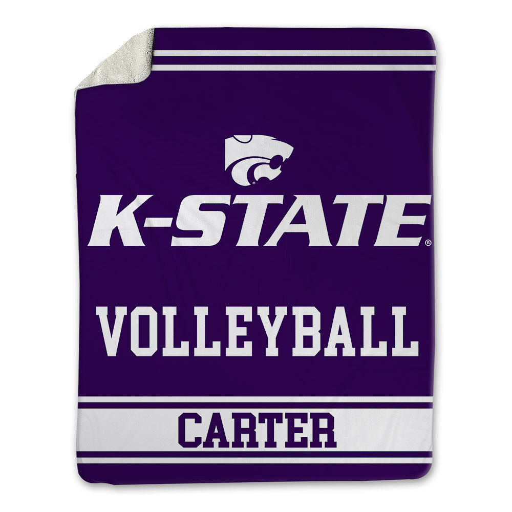 Kansas State - NCAA Women's Volleyball : Aliyah Carter - Blanket-0