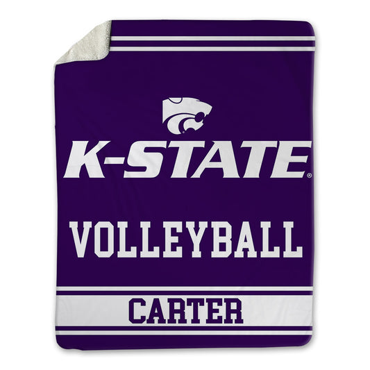 Kansas State - NCAA Women's Volleyball : Aliyah Carter - Blanket-0