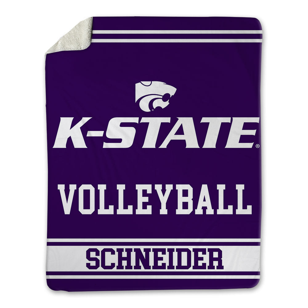 Kansas State - NCAA Women's Volleyball : Lauren Schneider - Blanket-0