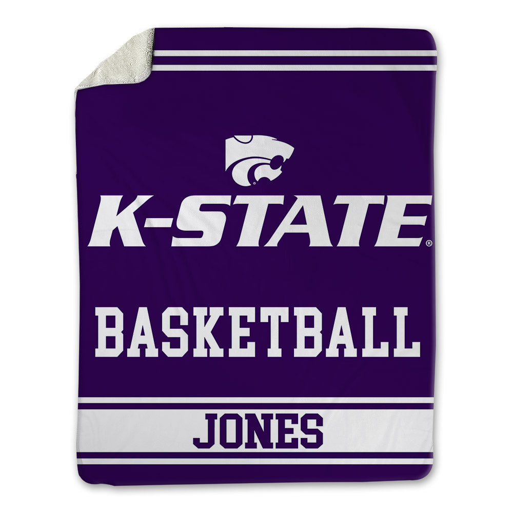 Kansas State - NCAA Men's Basketball : CJ Jones - Blanket-0