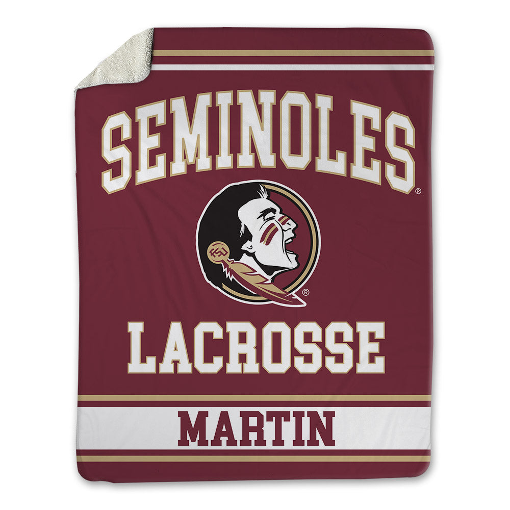FSU - NCAA Men's Lacrosse : Kyle Martin - Blanket-0