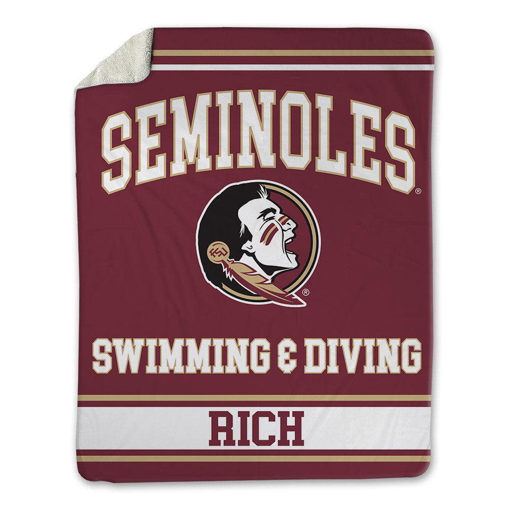 FSU - NCAA Men's Swimming & Diving : Andrew Rich - Blanket-0