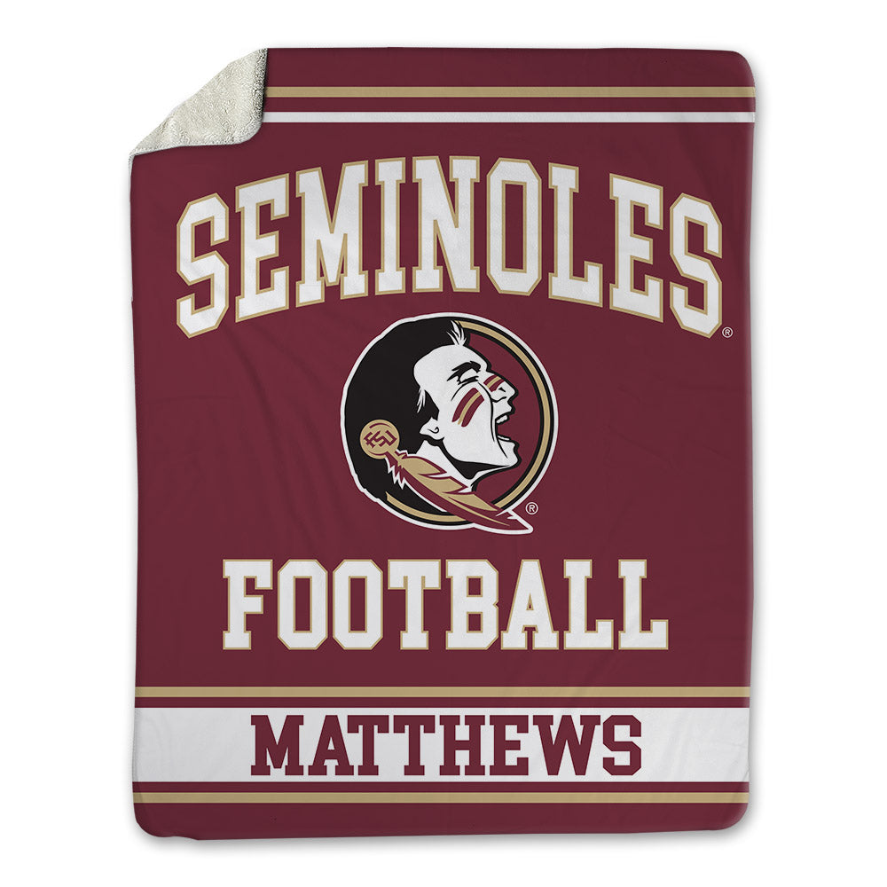 FSU - NCAA Football : JaElyne Matthews - Blanket-0