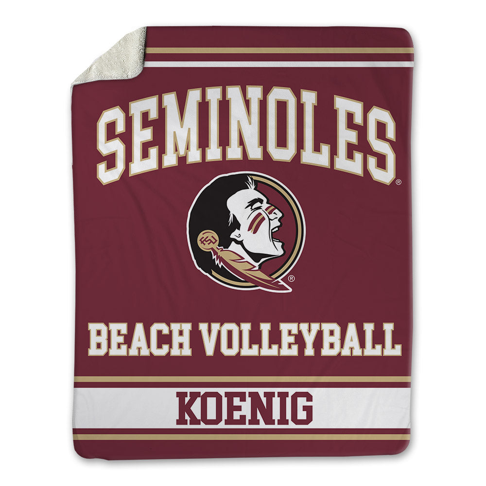 FSU - NCAA Beach Volleyball : Audrey Koenig - Blanket-0