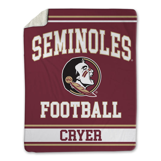 FSU - NCAA Football : Justin Cryer - Blanket-0