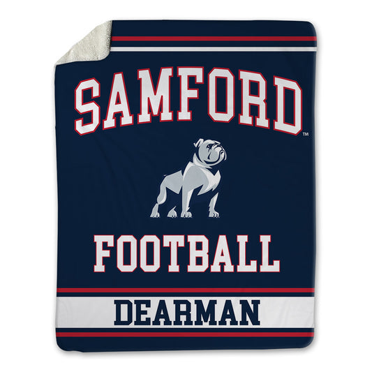 Samford - NCAA Football : Edwin Dearman - Blanket-0