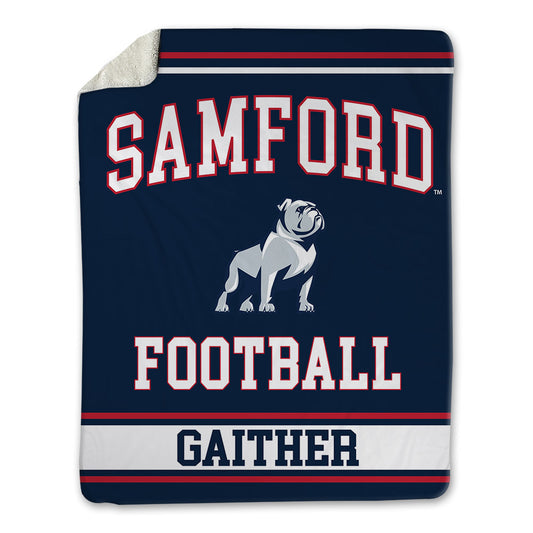 Samford - NCAA Football : Malik Gaither - Blanket-0