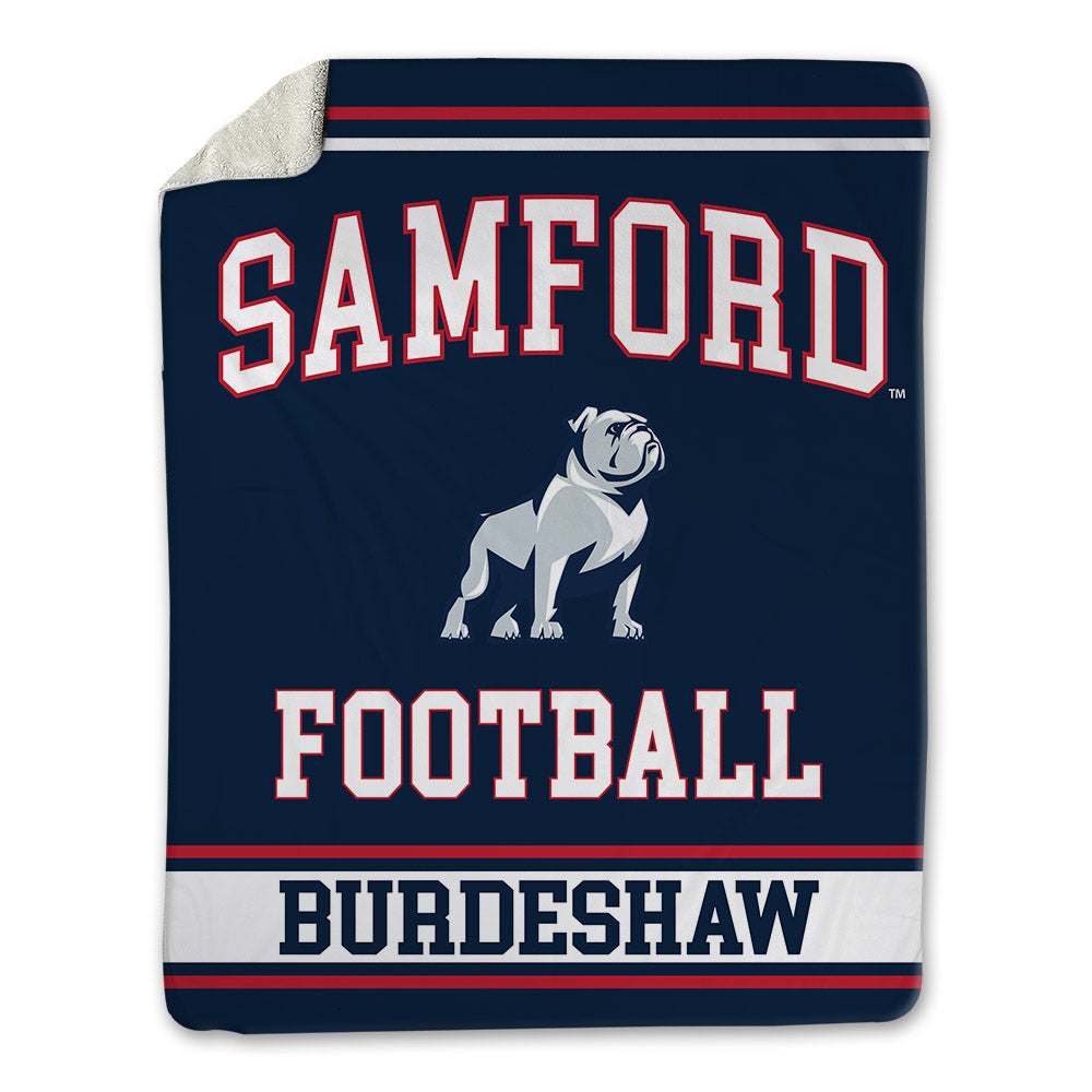 Samford - NCAA Football : Clay Burdeshaw - Blanket-0