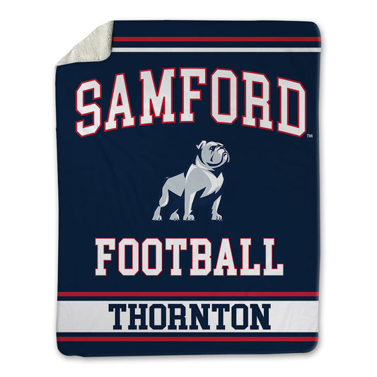Samford - NCAA Football : Malik Thornton - Blanket-0