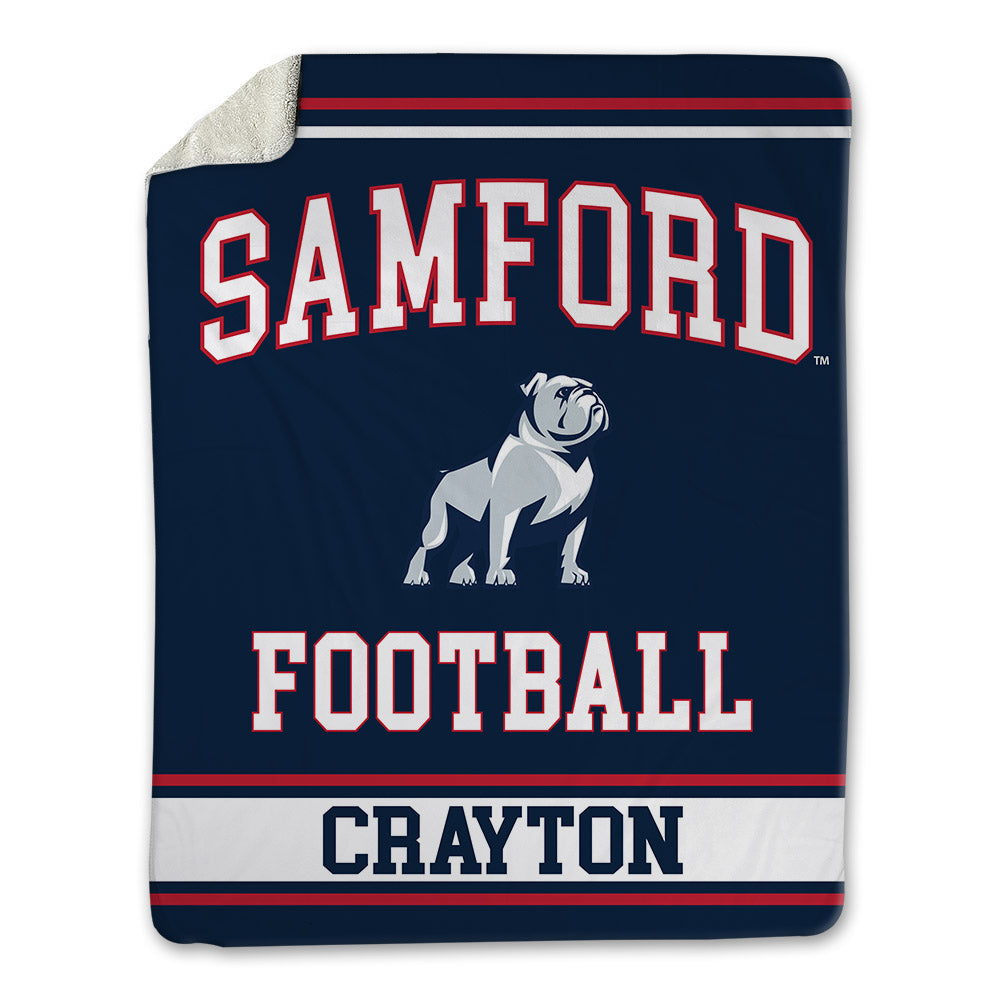 Samford - NCAA Football : Nick Crayton - Blanket-0