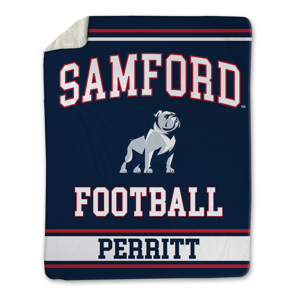 Samford - NCAA Football : Justin Perritt - Blanket-0