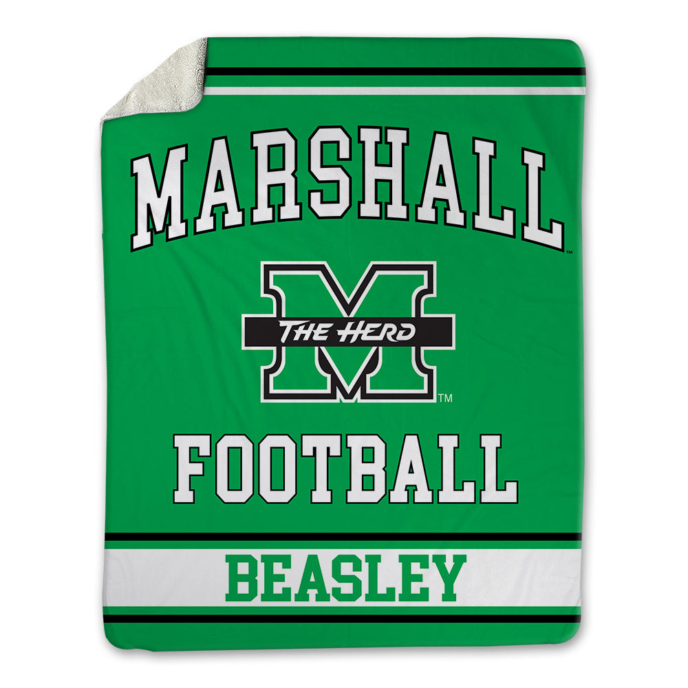 Marshall - NCAA Football : Jayoon Beasley - Blanket-0