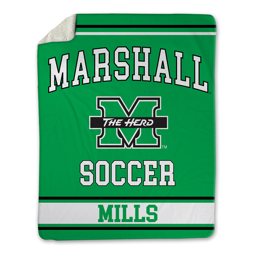 Marshall - NCAA Men's Soccer : Aden Mills - Blanket-0
