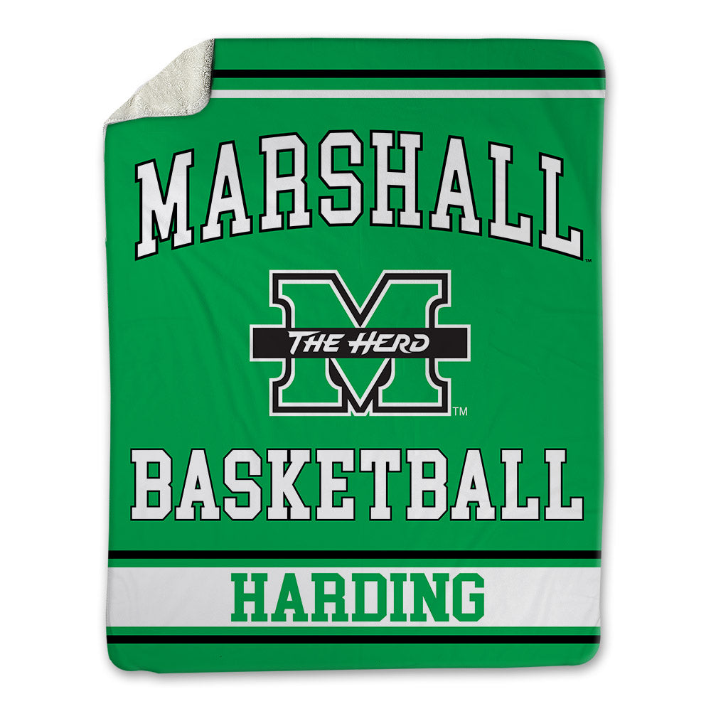 Marshall - NCAA Men's Basketball : Erich Harding - Blanket-0