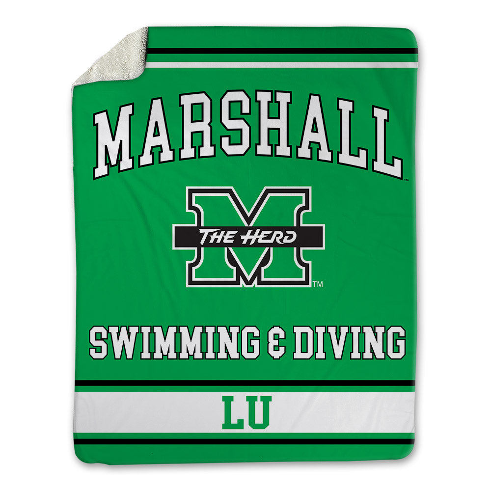 Marshall - NCAA Women's Swimming & Diving : Esther Lu - Blanket-0