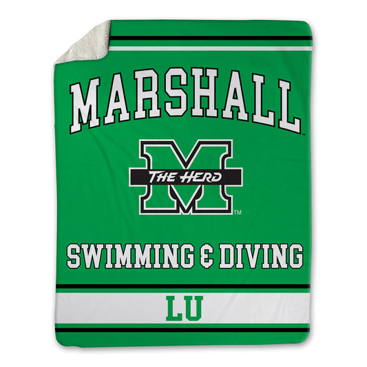 Marshall - NCAA Women's Swimming & Diving : Esther Lu - Blanket-0