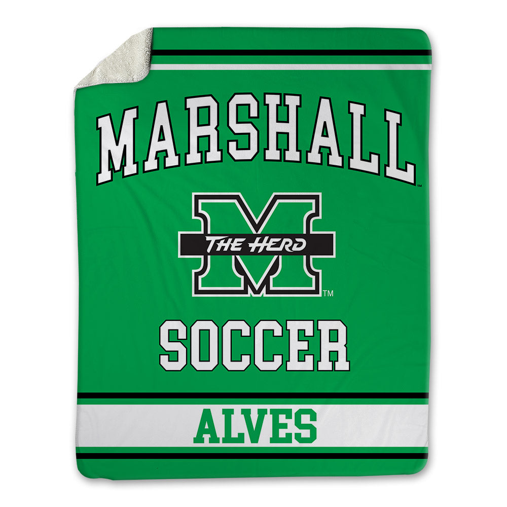 Marshall - NCAA Men's Soccer : Gabriel Alves - Blanket-0