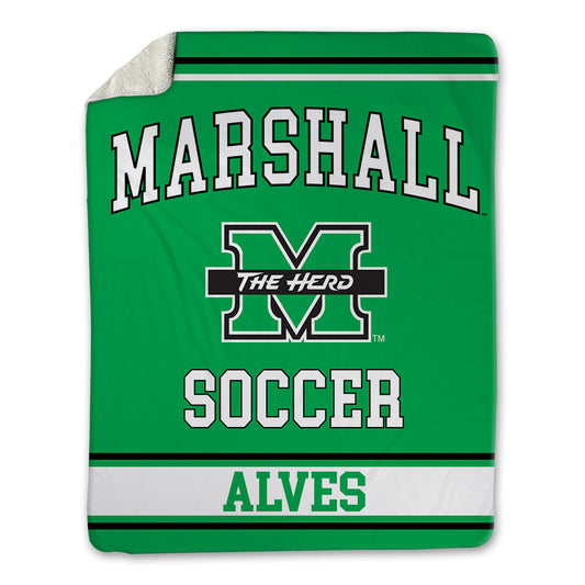Marshall - NCAA Men's Soccer : Gabriel Alves - Blanket-0