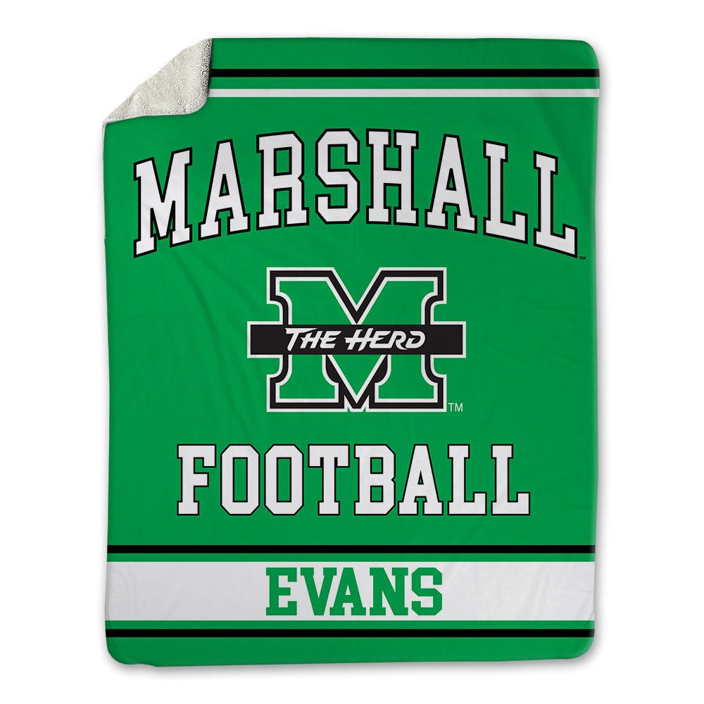 Marshall - NCAA Football : KaTron Evans - Blanket-0