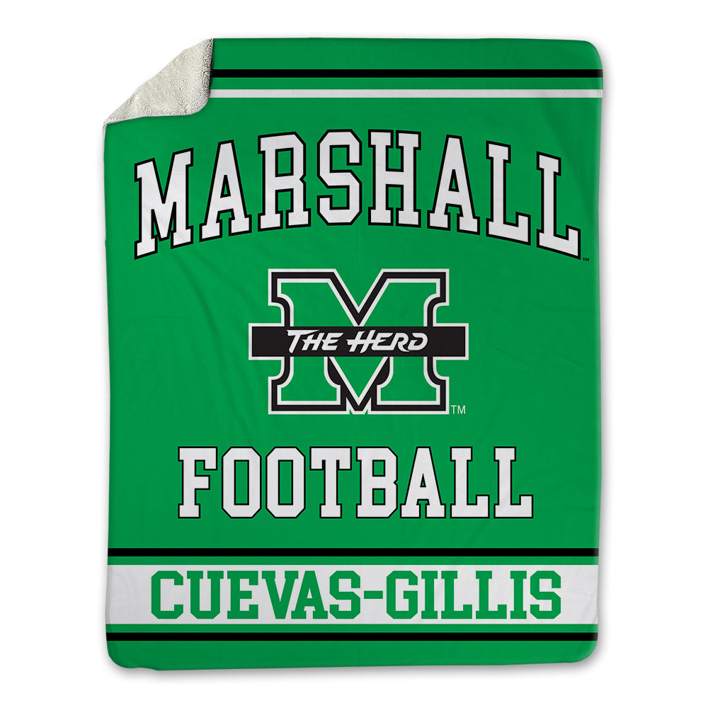 Marshall - NCAA Football : Ajani Cuevas-Gillis - Blanket-0