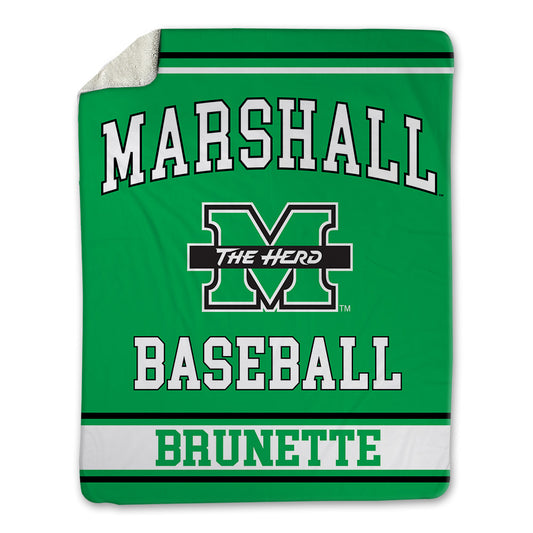 Marshall - NCAA Baseball : Brandon Brunette - Blanket-0