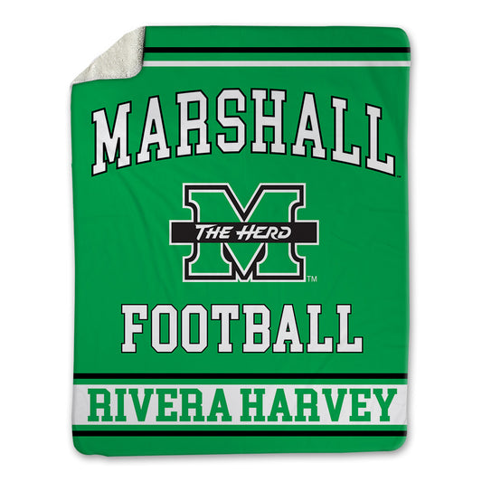Marshall - NCAA Football : Jalil Rivera Harvey - Blanket-0