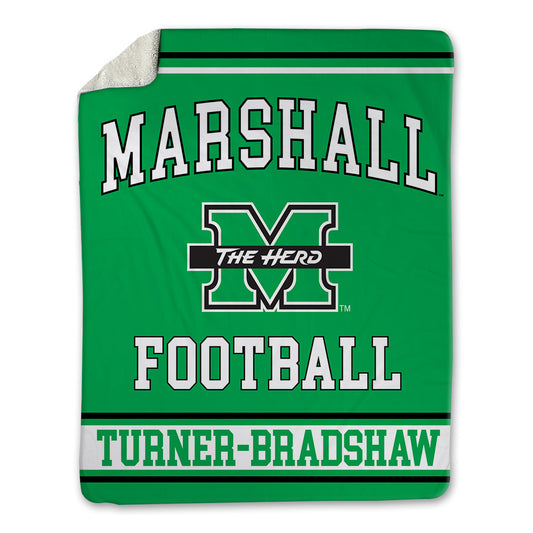 Marshall - NCAA Football : Zay Turner-Bradshaw - Blanket-0
