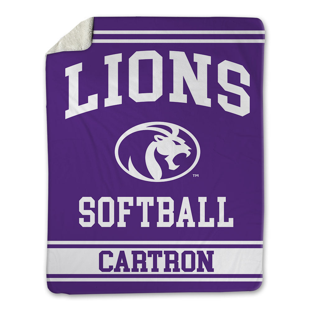 North Alabama - NCAA Softball : Caroline Cartron - Blanket-0