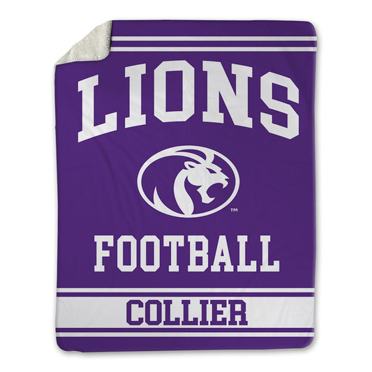 North Alabama - NCAA Football : Logan Collier - Blanket-0