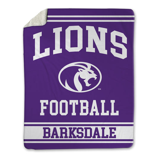 North Alabama - NCAA Football : Michael Barksdale - Blanket-0