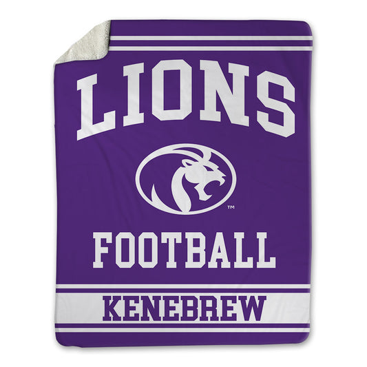 North Alabama - NCAA Football : Takairee Kenebrew - Blanket-0