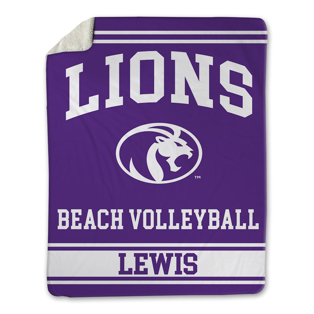 North Alabama - NCAA Beach Volleyball : Sarah Larkin Lewis - Blanket-0